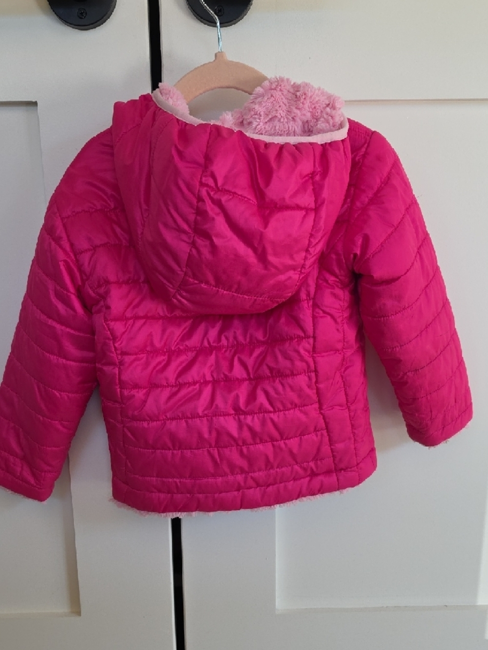 The North Face Hot Pink Reversible Jacket 2T - Picture 3 of 4